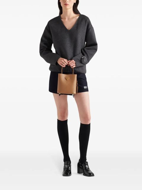 Prada medium Panier tote bag - Brown - zdjęcie produktu nr 2