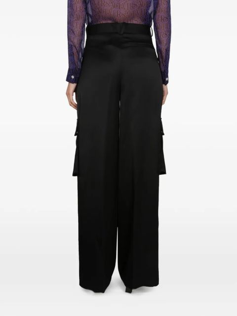 Versace cargo duchesse trousers - Black