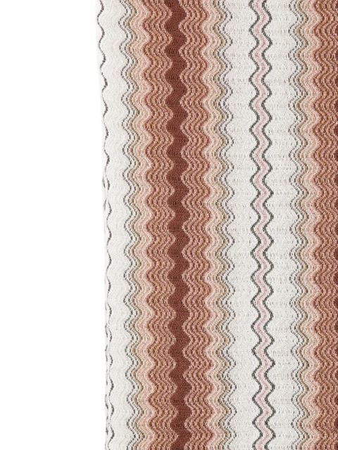 Missoni zigzag-pattern fringed scarf - Neutrals - zdjęcie produktu nr 2