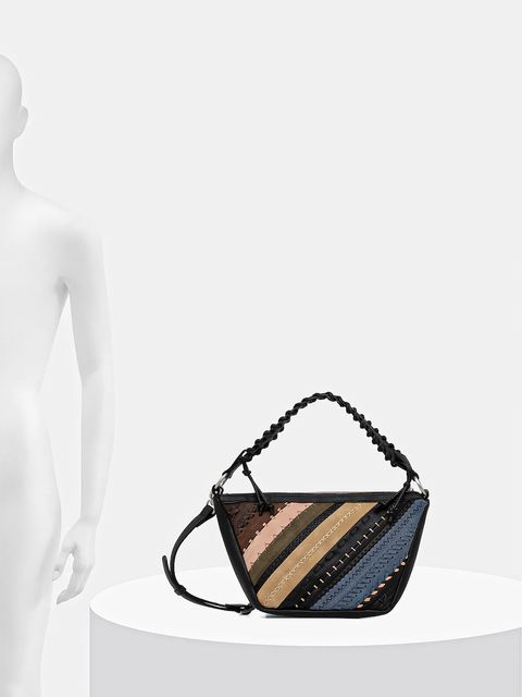 Desigual torebka QUEBEC WHIPSTITCH PAT kolor czarny 25WAXP78