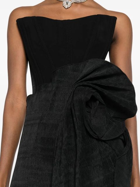 Magda Butrym floral-knot skirt - Black