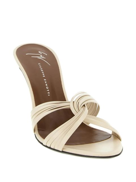 Giuseppe Zanotti Clandestino leather heeled sandals - Neutrals - zdjęcie produktu nr 2