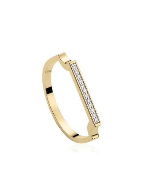 Monica Vinader Signature Thin Diamond ring - Gold - zdjęcie produktu nr 1