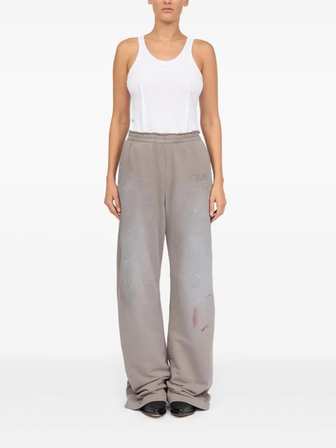 MM6 Maison Margiela paint-splatter track pants - Neutrals