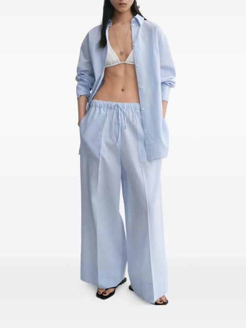 TOTEME drawstring palazzo pants - Blue - zdjęcie produktu nr 2