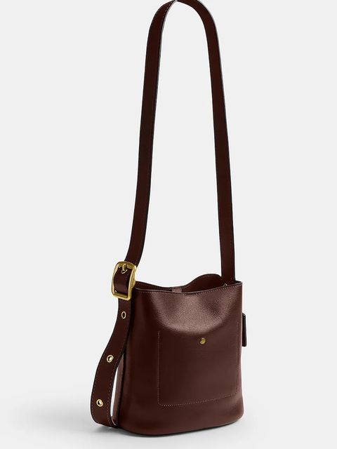 Coach torebka skórzana Bleecker Bucket Bag 21 kolor brązowy CCX07