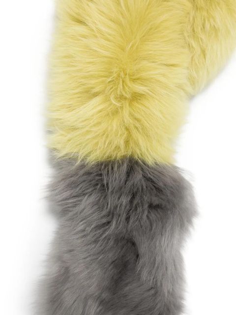 Marni colour-block scarf - Yellow