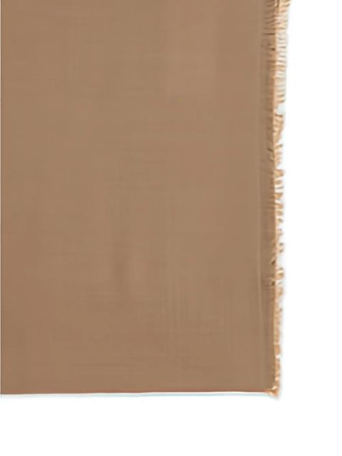Max Mara fringed mazzinnia scarf - Brown
