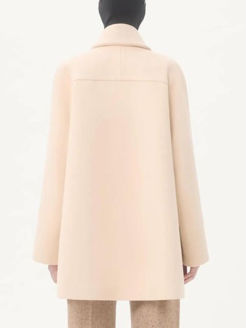 Valentino Garavani V-detail wool peacoat - Neutrals