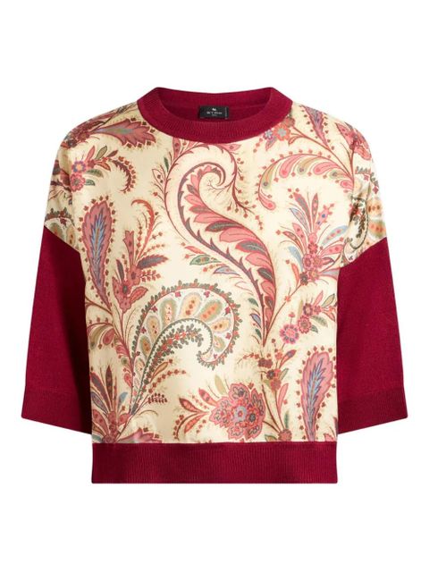 ETRO paisley-print T-shirt - Red - zdjęcie produktu nr 1