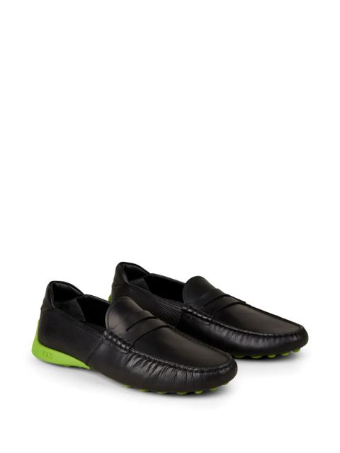 Tod's Automobili Lamborghini slip-on leather driving shoes - Black - zdjęcie produktu nr 2
