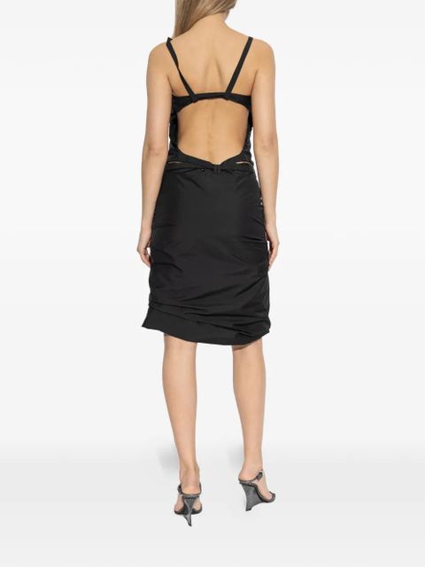 Diesel tie belt dress - Black