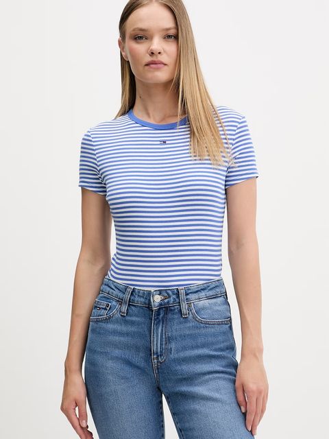 Tommy Jeans t-shirt basic damski bawełniany z elastanem - zdjęcie produktu nr 1