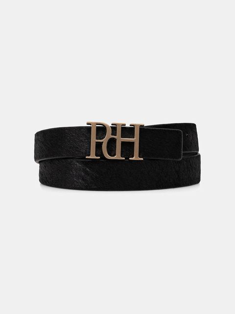 Pedro del Hierro pasek skórzany damski kolor czarny 4692163 - zdjęcie produktu nr 1