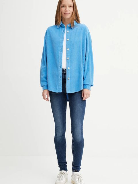 Levi's jeansy 721 HIGH RISE SKINNY damskie kolor niebieski 18882