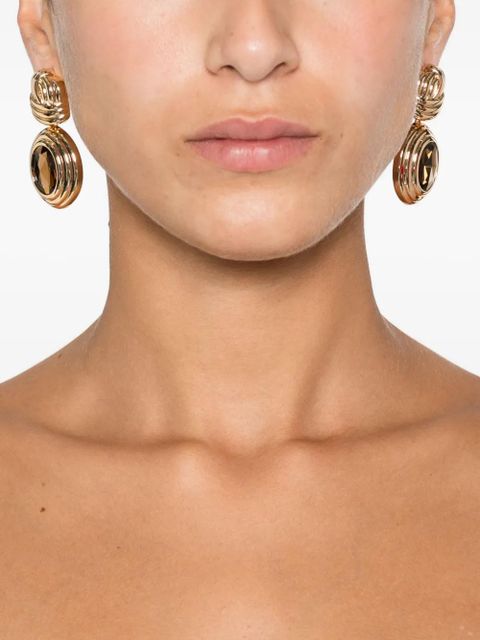 Self-Portrait twisted-detail earrings - Gold - zdjęcie produktu nr 2