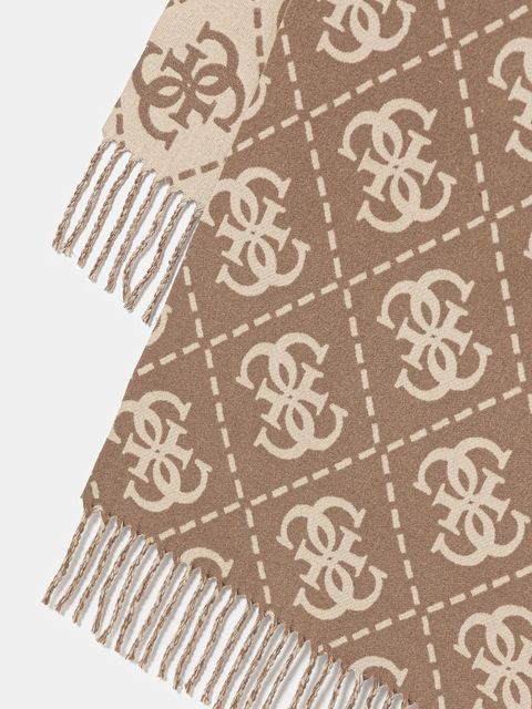 Guess szalik damski kolor brązowy wzorzysty W5BZ33 Z4210 - zdjęcie produktu nr 2