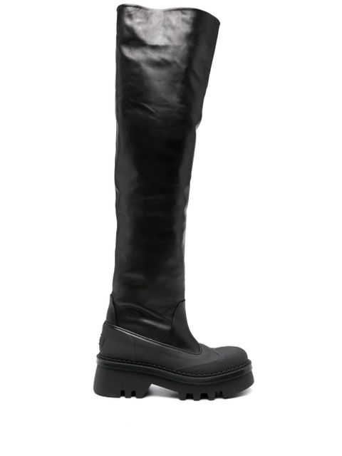 Chloé Raina 50mm thigh-high leather boots - Black - zdjęcie produktu nr 1