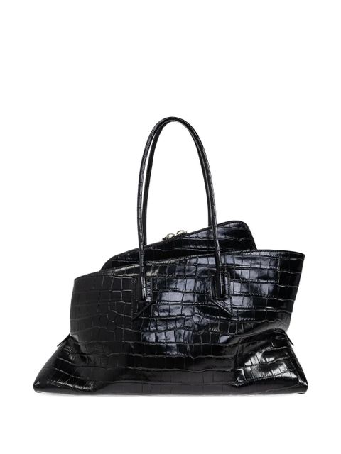 The Attico crocodile-effect tote bag - Black - zdjęcie produktu nr 2