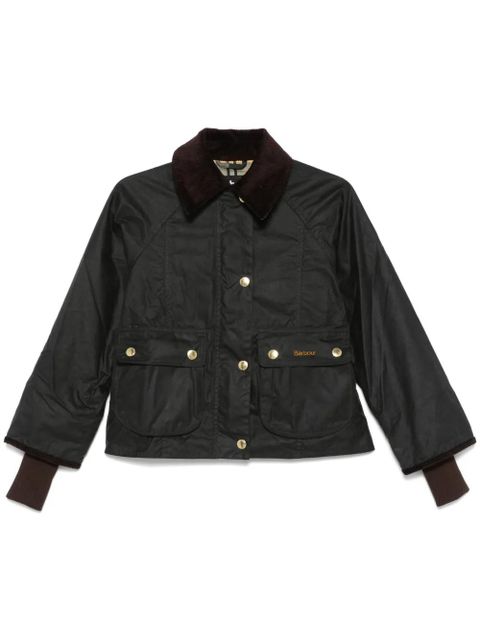 Barbour Beadnell waxed cropped jacket - Green - zdjęcie produktu nr 1