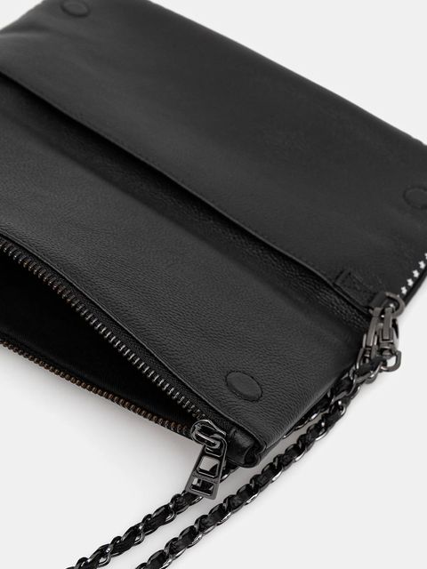 ZADIG&VOLTAIRE torebka skórzana kolor czarny LWBA04029