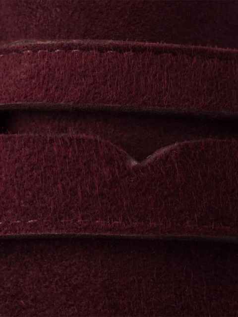 Prada logo-print penny-strap loafers - Red