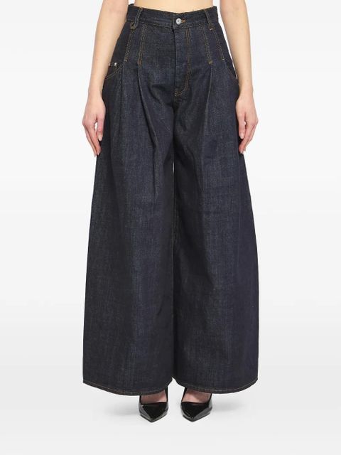 Jacquemus Souro de-Nimes pleated denim jeans - Blue - zdjęcie produktu nr 1