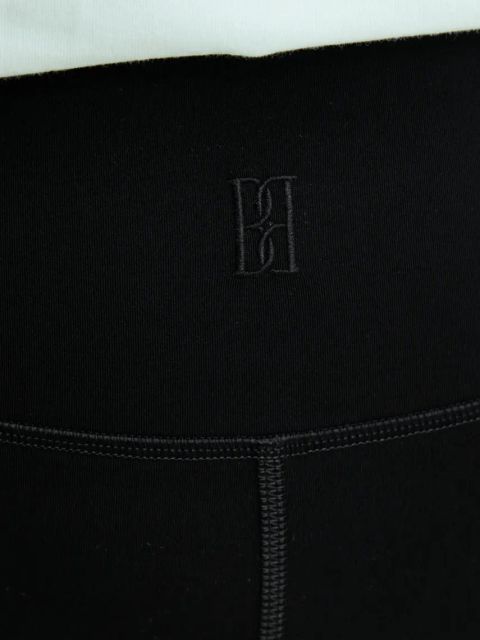 By Malene Birger szorty SIOLA damskie kolor czarny gładkie high waist 102371