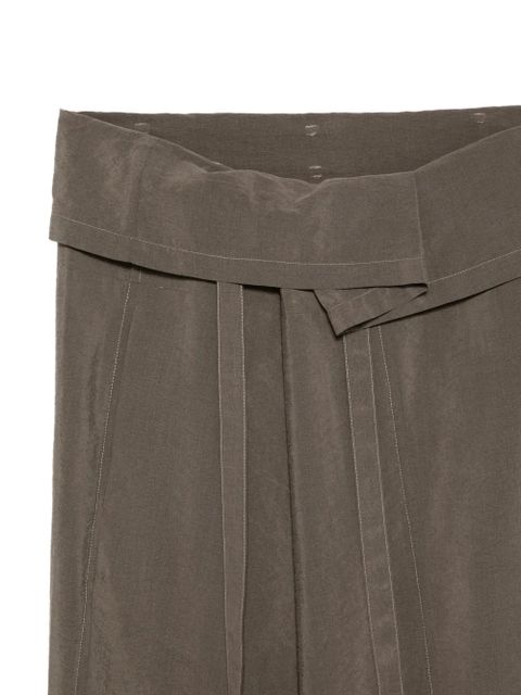 Alysi tie-waist midi skirt - Brown