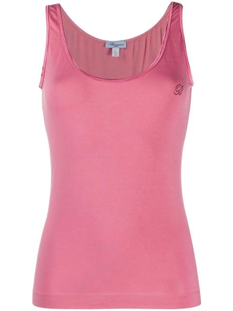 Blumarine studded logo sleeveless top - Pink - zdjęcie produktu nr 1