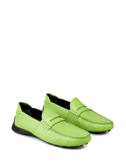 Tod's Automobili Lamborghini slip-on leather driving shoes - Green - zdjęcie produktu nr 2
