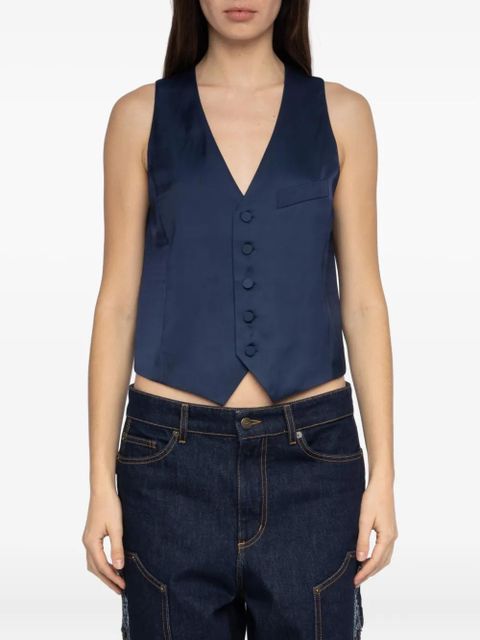 Zadig&Voltaire Emaux button waistcoat - Blue