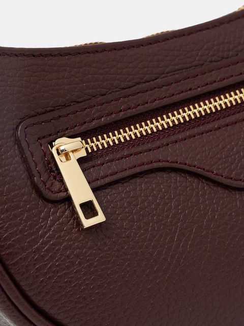 Answear Lab torebka skórzana kolor bordowy