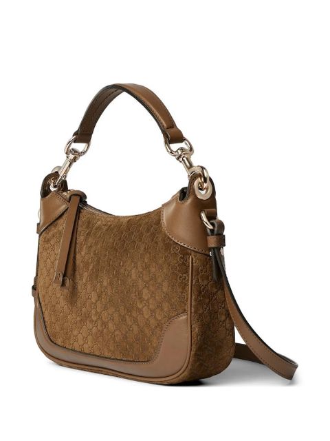 Gucci jacquard satchel - Brown