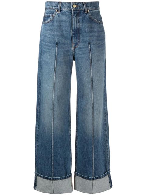 Ulla Johnson The Genevieve high-rise wide-leg jeans - Blue - zdjęcie produktu nr 1