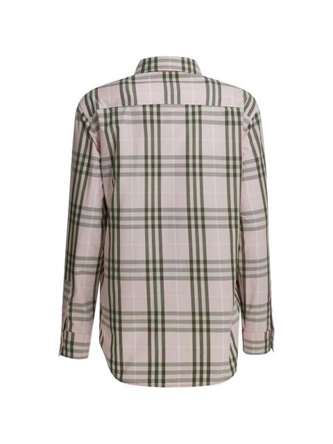 Burberry check-pattern cotton shirt - Pink - zdjęcie produktu nr 2