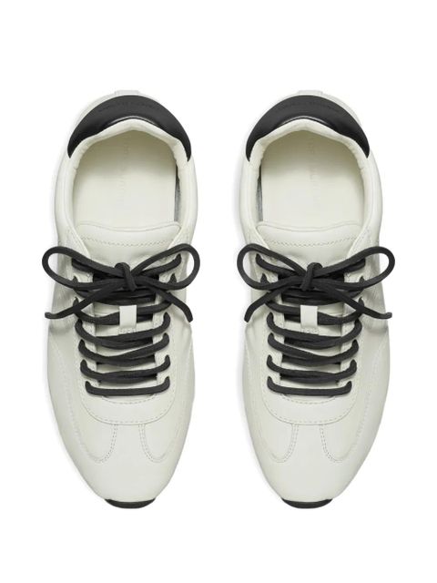 Tory Burch leather perforated sneakers - White