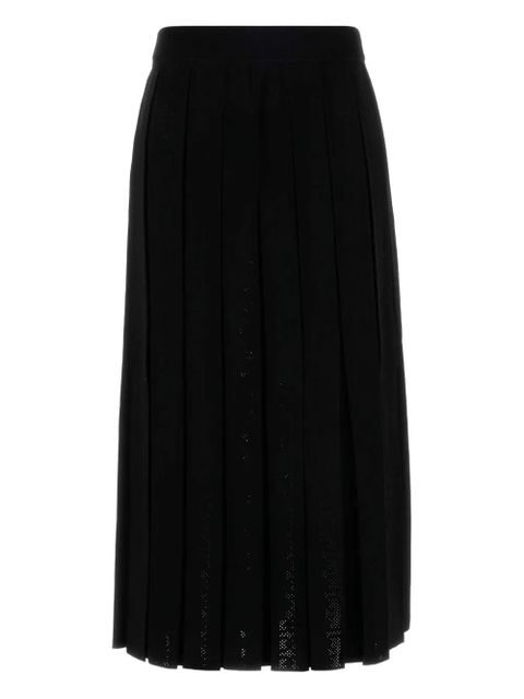 Tory Burch pleated midi skirt - Black - zdjęcie produktu nr 1