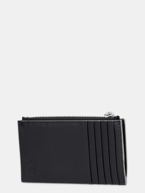 Diesel portfel skórzany 1DR 1DR CARD HOLDER III damski kolor srebrny X10270.PS202 - zdjęcie produktu nr 2