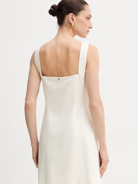 BOSS Orange sukienka z dodatkiem lnu C Dalily - zdjęcie produktu nr 2