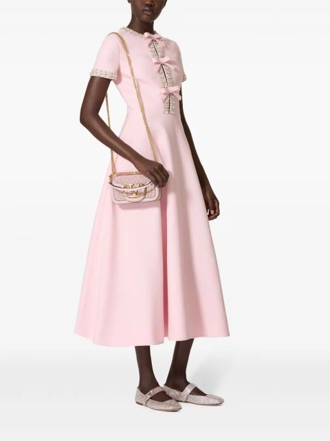 Valentino Garavani crystal-embellished dress - Pink