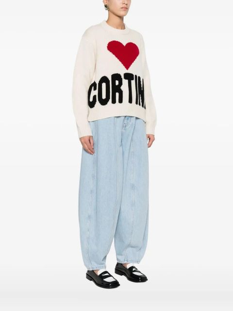 MC2 Saint Barth Kyla heart intarsia sweater - Neutrals - zdjęcie produktu nr 2