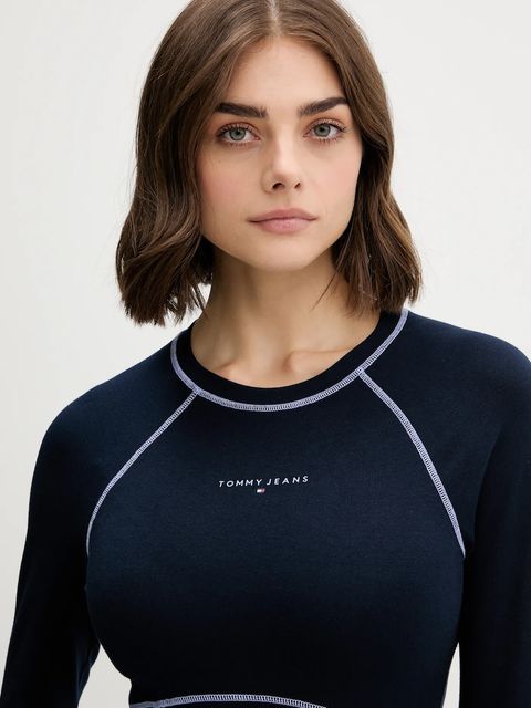 Tommy Jeans sukienka kolor granatowy mini rozkloszowana DW0DW21465