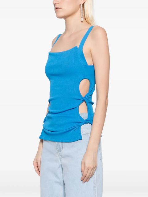 Christopher Esber open twist apron tank top - Blue - zdjęcie produktu nr 2