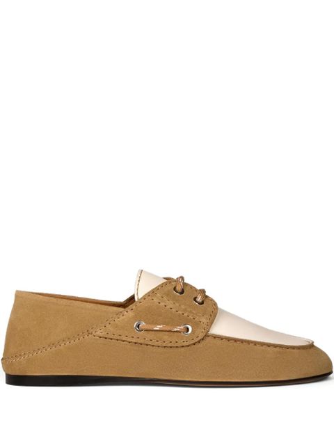 SANDRO two-tone lace-up loafers - Neutrals - zdjęcie produktu nr 1