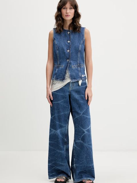 Karl Lagerfeld Jeans kamizelka damska jeansowa - zdjęcie produktu nr 1
