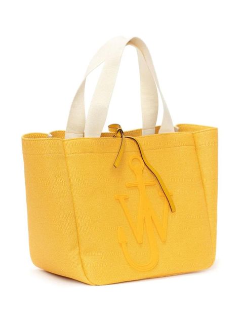 JW Anderson logo organic cotton tote bag - Yellow
