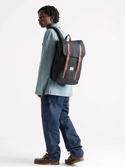 Herschel plecak Retreat™ kolor czarny duży gładki