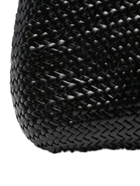 DRAGON DIFFUSION Santa Marta woven-leather shoulder bag - Black