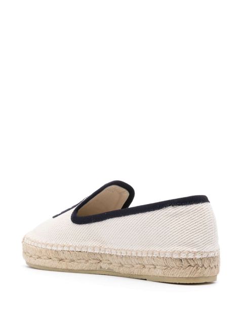 Miu Miu logo-embroidered espadrilles - Neutrals